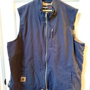 Wrangler Riggs Blue Workeear Vest Durable Workwear